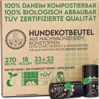 HUND IST KÖNIG Hundekotbeutel biologisch abbaubar 100% kompostierbare Kotbeutel für Hunde