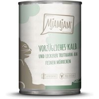 MjAMjAM nourriture humide pour chat adulte Veau & dinde 6x400 g
