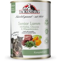 Tackenberg nourriture humide pour chien, menu senior / sensible. Agneau et potiron 6x400 g