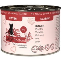 Catz finefood Nourriture humide chat Classic Kitten N° 3 volaille 24x200 g