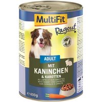 MultiFit Adult Ragout 6x400g Kaninchen & Karotten
