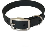 bio-leine 21-30cm HU Biothane Halsband schwarz 21 cm, 30 cm