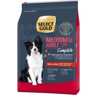 SELECT GOLD Complete nourriture sèche pour chien Medium Adult Bœuf 4 kg