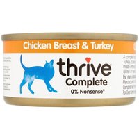 Thrive Complete pour chat 12 x 75 g Poitrine de poulet et de dinde 12x75 g