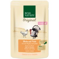 REAL NATURE Original nourriture humide pour chaton Poulet avec dinde 12x85 g