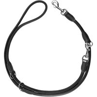Hunter Verstellbare Führleine Round & Soft Canadian Up schwarz 1,4 cm