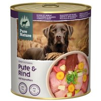 Pure Nature Adult 6x800g Pute & Rind
