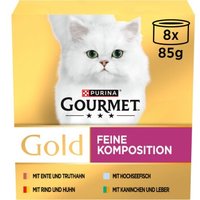 Fressnapf GOURMET Gold Feine Komposition Mix 8 x 85 g