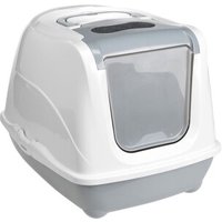 AniOne Maison de Toilette pour Chat Flip Cat M gris