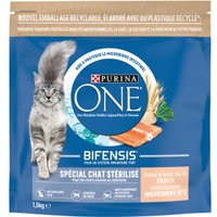 Purina ONE Croquettes pour Chat Stérilisé à la Truite 1,5 kg