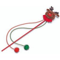 Beeztees Świąteczna Wędka dla kota Renifer 40cm