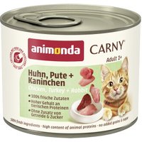 animonda Carny nourriture humide pour chat adulte Poulet, dinde et lapin 6x200 g