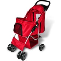 VidaXL Hundetransporter 37x80x99 (B x T x H) rot