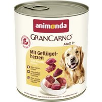 animonda GranCarno Original pâtée pour chien adulte Cœur de volaille 6x800 g