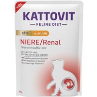 KATTOVIT rein/renal nourriture humide chat paté poulet 10x85 g