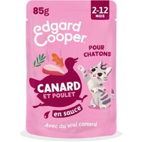 Edgard & Cooper Sachets En Sauce Chaton Canard et poulet 12x85 g