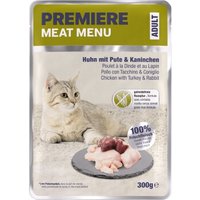 PREMIERE Meat Menu Nassfutter Katze, Adult, Huhn, Pute und Kaninchen 6x300 kg