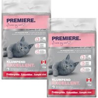 PREMIERE Excellent Litière Agglomérante Talc pour Bébé 2x6 kg