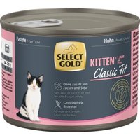 SELECT GOLD Classic Fit Boîtes de Pâtée Chaton Poulet 24x200 g