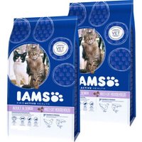 IAMS Croquettes chat Multi-Cat Adult Poulet, saumon 2x15 kg