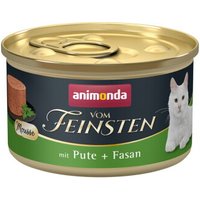 animonda vom Feinsten nourriture humide pour chat, Adult, dinde et faisan 12x85 g