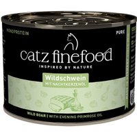 Catz finefood nourriture humide chat Pure Adulte Wildschwein 24x200 g