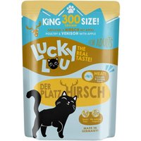 Lucky Lou Nourriture humide chat adulte Volaille et cerf 24x300 g