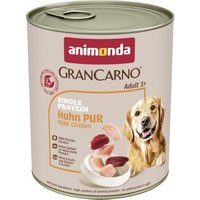 animonda GranCarno Single Protein nourriture humide pour chien adulte Pur poulet 24x800 g