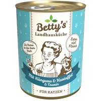 Betty's Landhausküche mit Känguru & Kartoffel 6 x 800g für Katze