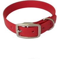 bio-leine 21-30cm HU Biothane Halsband rot 46 cm, 56 cm