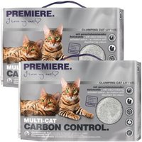 PREMIERE Carbon Control litière agglomérante Multi-Cat chat 2x12 l