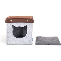 nobleza - Katzenhaus Quadratisch aus Filz