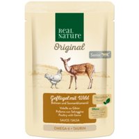 REAL NATURE Original nourriture humide pour chat, Senior Volaille au Gibier 12x85 g