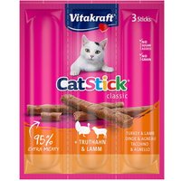 Vitakraft Cat-Stick Kalkoen en lam 3x6 g