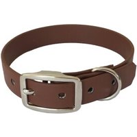 bio-leine 21-30cm HU Biothane Halsband kastanie braun 40 cm, 50 cm