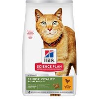 Hill's Science Plan Croquettes pour chat, Mature Adulte, Senior Vitality, au poulet 1,5 kg