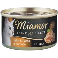 Miamor Feine Filets in Jelly Huhn und Pasta 24x100 g