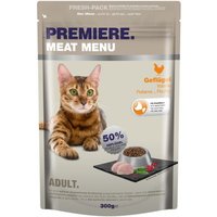 PREMIERE Meat Menu Croquettes pour chat adulte Volaille 300 g