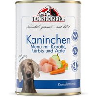 Tackenberg nourriture humide pour chien, adulte Lapin à la carotte 6x400 g