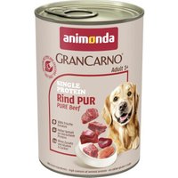 animonda GranCarno Single Protein nourriture humide pour chien adulte Pur bœuf 24x400 g