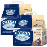 CATSAN Litière agglomérante Ultra Plus 2x10 l