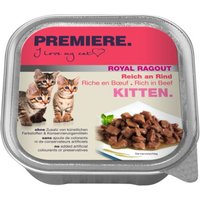PREMIERE Royal Ragout Kitten Rijk aan rundvlees 64x100 g
