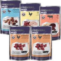 PREMIERE Meati nourriture humide pour chien, adulte, lot mixte 5x500g