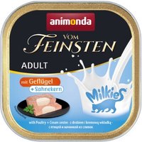 animonda Vom Feinsten Adult mit Milchkern 32x100g mit Geflügel & Sahnekern