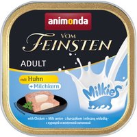 animonda Vom Feinsten pâtée pour chat, adulte, avec cœur au lait 32x100g au poulet et au lait