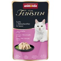 animonda Vom Feinsten 18x50g mit Lachs und Hühnchenfilet, in Sauce
