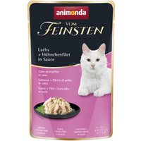 animonda Vom Feinsten nourriture humide pour chat, Adult 18x50g au saumon et filet de poulet