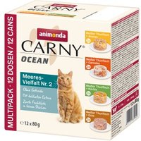 animonda Carny nourriture humide pour chat adulte, Ocean variété de produits de la mer 12x80 g Pack mix 2
