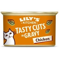 LILY'S KITCHEN Nourriture humide chat adulte Tasty Cuts en sauce Poulet 96x85 g