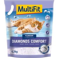MultiFit Diamonds Comfort Litière silice agglomérante 4,2 kg